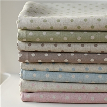 【热销特价】日单棉麻布料百搭水玉圆点基础布组手工DIY布料