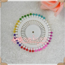 彩色大头针珠针定位针珍珠大头针彩色珠针40颗/盘