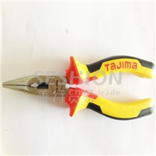 田岛工具三色柄尖嘴钳SHP-L6SHP-L86寸8寸手动钳子正品