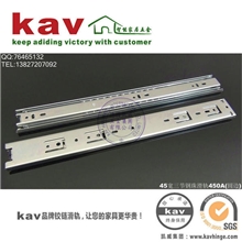 供应14寸三节普通钢珠轨道滑轨【抽屉滑轨】