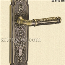 供应欧式田园古典豪华实木门锁青古铜执手门锁