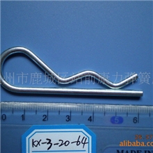 DIN开口销B型销R形销子发夹销锁销波浪弹簧销子卡销3*65