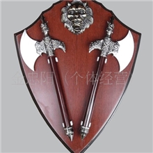 [004斧头]挂剑-镇宅避邪/龙泉宝剑-西洋刀剑/厂家直销未开刃