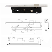 兴科迪建筑门窗五金85锁体平开门锁系列(工程专供品质)