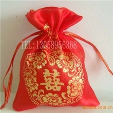 织锦绸缎喜糖袋喜蛋袋10*14CM装两鸡蛋+6粒糖