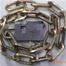 厂家直销:防撬链条锁.电镀叶片链条锁.园头链条锁。