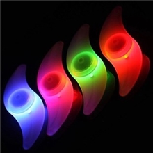 自行车硅胶灯钢丝辐条灯多色柳叶灯红绿蓝风火轮装饰灯批发