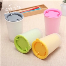 韩国文具批发便利纯色06023-2240双层保温杯水杯塑料杯2268