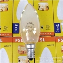 正品佛山照明蜡烛头磨砂灯泡螺口25W/E14批发/承接工程订单