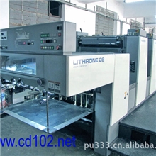 转让2001年小森L428四开四色电脑酒精机二手印刷机【胶印机】