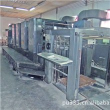 转让99年对开四色海德堡电脑酒精机半自动装版斜拉版二手印刷机