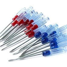 小型螺丝刀水晶螺丝刀透明十字笔记本螺丝批3*75mm磁性迷你螺丝刀