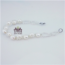 SL-058供应珍珠手链编织河蚌珍珠手链小额混批地摊珍珠手链