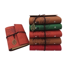 韩国日本潮流6孔活页本复古涂鸦旅行记事本牛皮纸笔记本批发定制