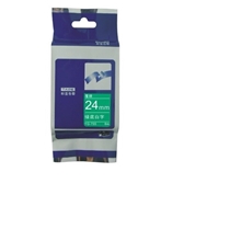 国产brother兄弟标签色带,24MM*8M，绿底白字,TZe-755