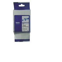 国产brother兄弟标签色带,24MM*8M，黑底白字,TZe-355
