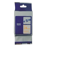 国产brother兄弟标签色带,24MM*8M，黑底金字,TZe-354