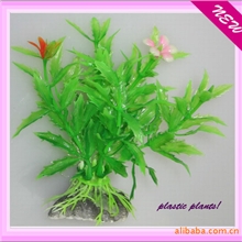 水族厂家批发鱼缸装饰用品、仿真塑料假水草、水族工艺品