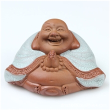 批发乾玉堂乾窑汝窑茶宠，汽车摆件，德化名瓷平安佛