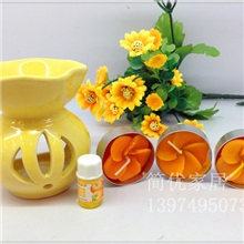 瓷花香熏炉陶瓷香薰炉用蜡烛精油炉瑜伽居家香熏炉家居装饰