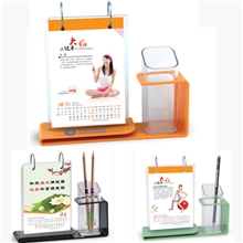 【水之柔美塑胶台历】2014办公塑料台历批发厂家直销超低价格