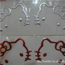 kitty猫车贴立体车贴三维车贴立体kitty猫贴厂家直销