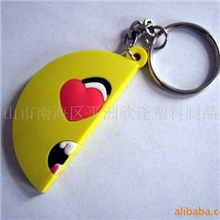 供应礼品PVC软胶钥匙扣情侣钥匙扣杯垫(图)