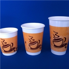 中空纸杯(8oz/12oz/16oz/22oz)红丰纸杯厂家