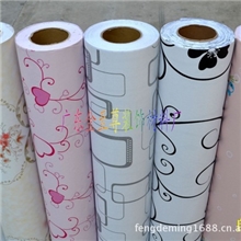 【厂家现货批发】自粘墙纸壁纸贴纸PVC不干胶自粘贴膜