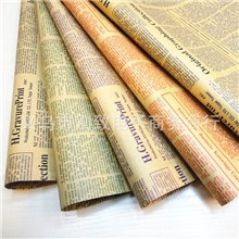 爆款双面厂家直销52CM*76CM复古牛皮纸拍照背景怀旧英文报纸