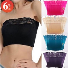 春夏韩版防走光莫代尔棉裹胸蕾丝打底吊带内衣文胸抹胸女