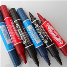 厂家直销大双头油性笔大双头记号笔油性笔箱头笔光盘笔供应