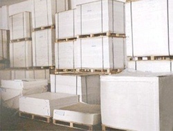 350g~400克绿建晖白板灰底白板纸平板/卷筒包分切松鹤纸业