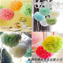 厂家直销纸花纸花球手工折纸花纸花装饰婚房装饰