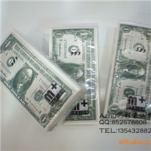 M+彩色纸巾/美金手帕纸/美金纸巾/欧元纸巾/钱币图案纸巾