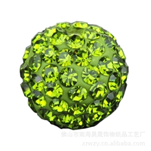 10MM国A钻球优质价廉香巴拉珠子手链DIY饰品配件AB泥水钻珠子