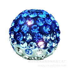 18MM捷克钻AB泥满钻球香巴拉手链耳钉耳环项链配件软陶钻球