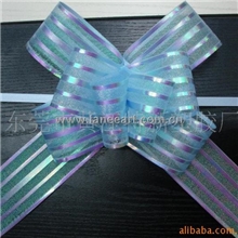 千艺现货供应5条线雪纱拉花珍珠纱拉花婚庆车门拉花花束拉花5CM