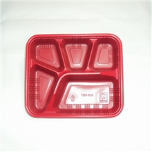 低价供应一次性快餐盒PP塑料5格分餐盒可免费试用