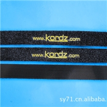 专业生产丝印移印logo魔术贴绑扎带魔术贴塑胶勾捆绑带