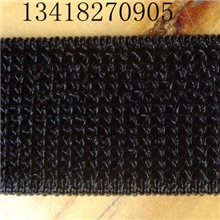 厂家专业供应40mm黑色松紧伸缩不抓毛魔术贴粘扣带