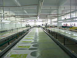 供应平面钢化玻璃印花台板（内靠）