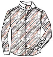 全棉休闲数码印花衬衫面料