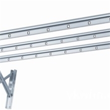 铝合金户外推拉晾衣架三杆可折叠收缩如图实物拍摄