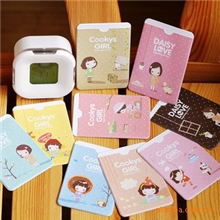 可爱妞子女孩卡包学生证件会员2卡位卡包银行公交双面卡包3711