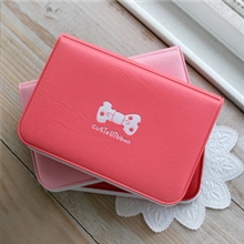 T韩版卡包仿皮创意卡包浪漫蝴蝶结12位可爱卡通卡包批发3708