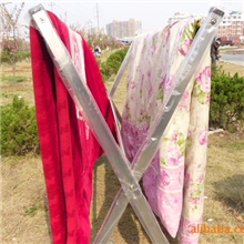 加厚不锈钢落地X型收缩晾衣架、晒被晾衣架、折叠晒衣架