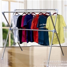 厂家直销X型不锈钢晾衣架伸缩组合可折叠伸缩升降带链条晾衣架