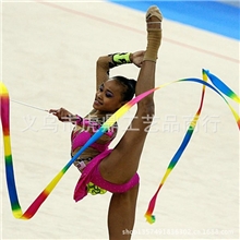 专业艺术体操彩带体育彩带舞蹈演出彩绸彩带四米厂家直销