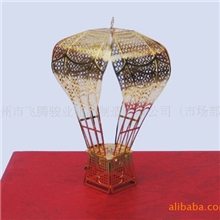 广东厂家直销精美挂饰热气球摆件款式多样铜镀金圣诞挂件